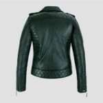 women-green-quilted-leather-jacket