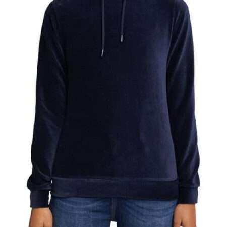 women navy blue hoodie