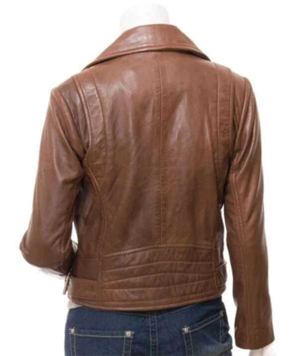 womens-biker-cross-zip-brown-leather-jacket