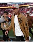Kyle-Shanahan-49ers-Salute-To-Service-brown-Jacket