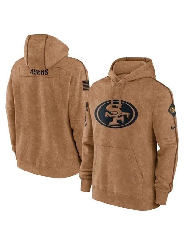 San-Francisco-49ers-Salute-To-Service-Brown-Hoodie