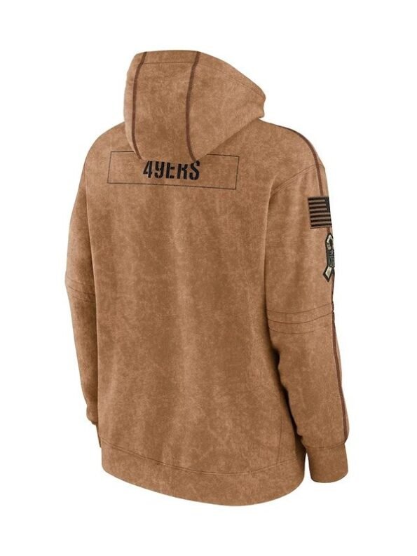 San-Francisco-49ers-Salute-To-Service-Hoodie-Brown
